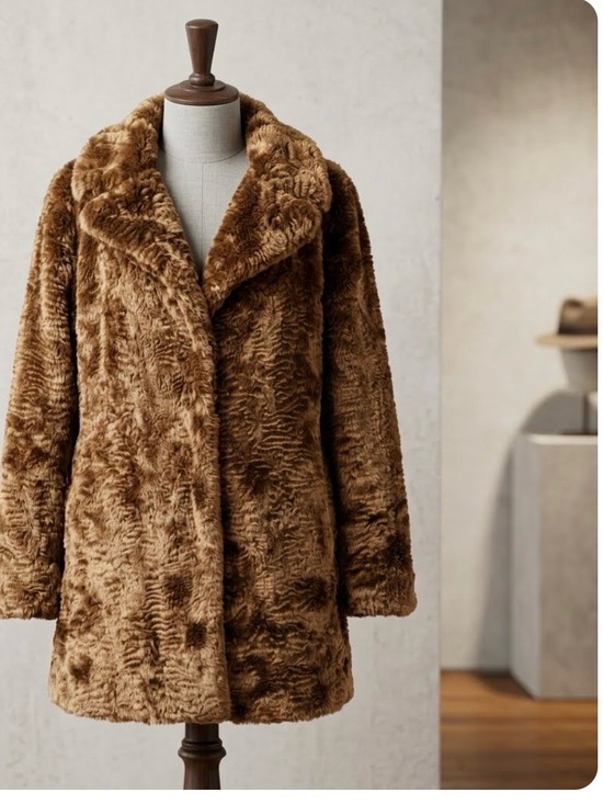 Forever 21 Jackets & Blazers - Women's Luxurious Forever 21 Textured Brown Teddy Bear Faux Fur Coat Sz L